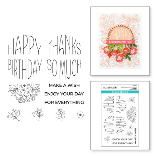 Spellbinders Clear Stamp Set From The Kaleidoscope Arch-Kaleidoscope Arch Sentiments STP208
