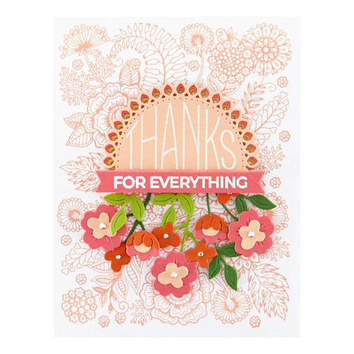 Spellbinders Clear Stamp Set From The Kaleidoscope Arch-Kaleidoscope Arch Sentiments STP208