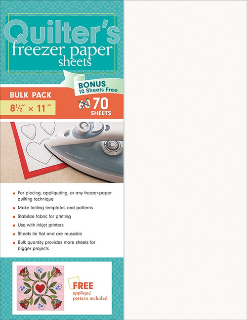 C&T Publishing Quilter's Freezer Paper Sheets 70/Pkg-8.5"X11" - 20315 - 9781617451492