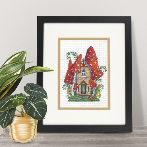 Dimensions Counted Cross Stitch Kit 5"X7"-Forest House 18 Count - 70-65227 Dimensions Counted Cross Stitch Kit 5"X7"-Forest House 18 Count - 70-65227