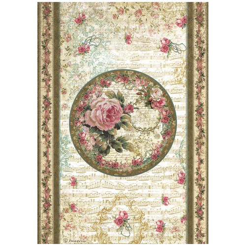 6 Pack - Stamperia Rice Paper Sheet A4-Precious Peony - DFSA4827 - 5993110031703
