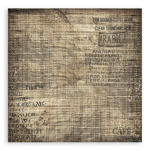 Stamperia Polyester Fabric 12"X12" 4/Pkg-Coffee And Chocolate - SBPLT19 Stamperia Polyester Fabric 12"X12" 4/Pkg-Coffee And Chocolate - SBPLT19