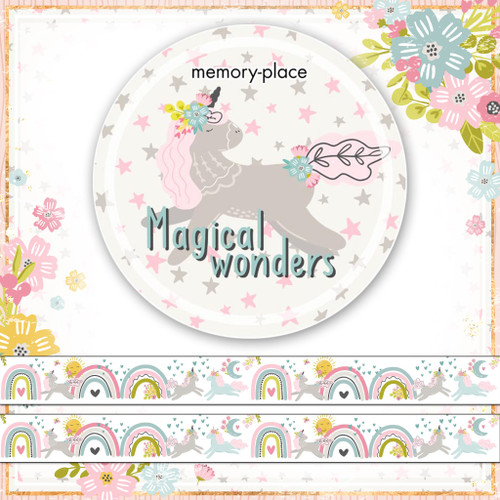 Memory Place Washi Tape 15mmX5m-Magical Wonders MP61314 - 4582248613144