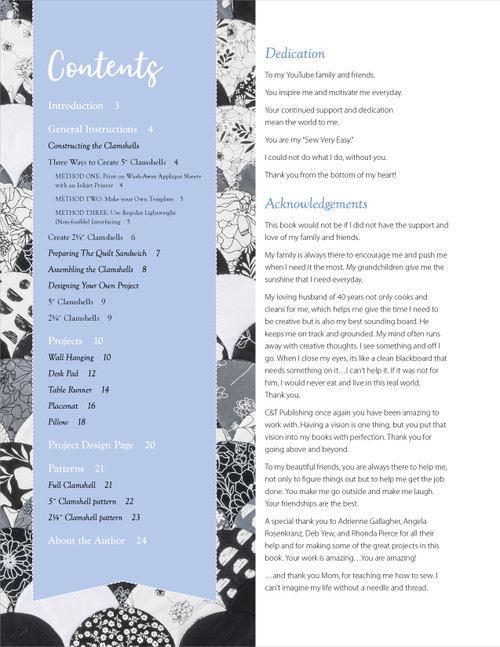 Sew Very Easy Quilt-As-You-Go Clamshells- - B4034644