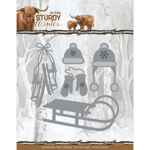 Find It Trading Amy Design Dies-Winter Toys, Sturdy Winter ADD10309 - 8718715132405
