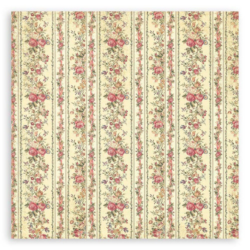 Stamperia Polyester Fabric 12"X12" 4/Pkg-Precious - SBPLT20