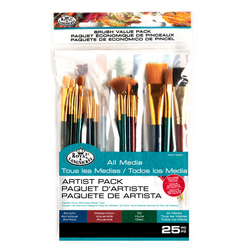 Royal & Langnickel(R) Artist Brush Value Pack-25/Pkg RSET9387 - 090672364869