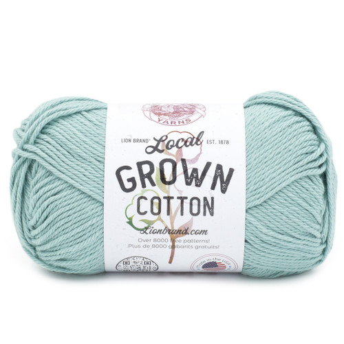 Lion Brand Local Grown Cotton Yarn-Aqua 667-105 - 023032138923