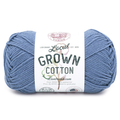 Lion Brand Local Grown Cotton Yarn-Bluebell 667-107 - 023032138947