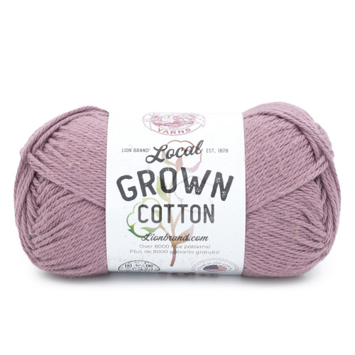 Lion Brand Local Grown Cotton Yarn-Dusty Purple 667-146 - 023032139043