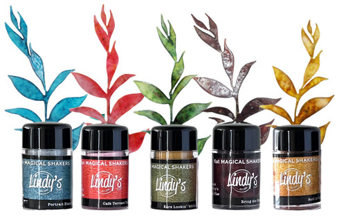 Lindy's Stamp Gang Flat Magical Shaker Painters Set 5/Pkg-Vinny's View - KERSETPP-01