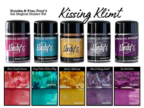 Lindy's Stamp Gang Flat Magical Shaker Painters Set 5/Pkg-Kissing Klimt KERSETPP-03