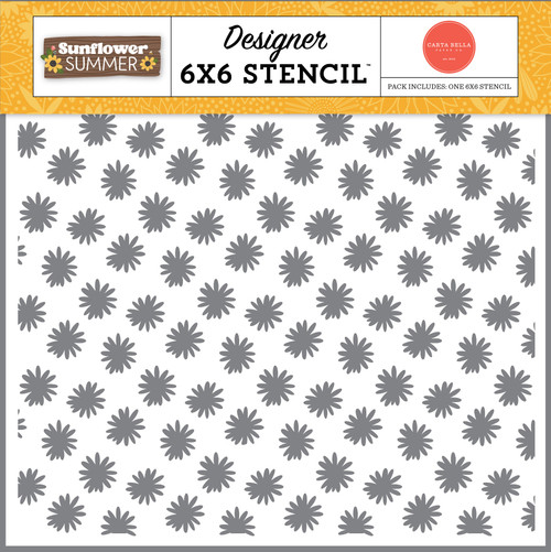 2 Pack - Sunflower Summer Stencils 6"X6"-Always Shine Flowers - SS368034 - 691835408392