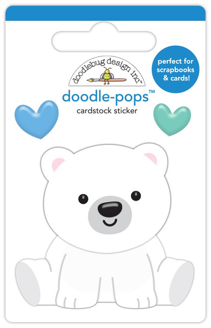 12 Pack Doodlebug Doodle-Pops 3D Sticker-Beary Loveable DB8356 - 842715083561