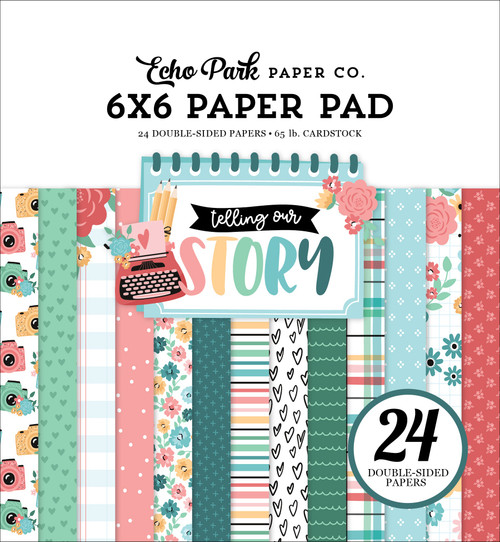 3 Pack Echo Park Double-Sided Paper Pad 6"X6" 24/Pkg-Telling Our Story OS360023 - 691835372990