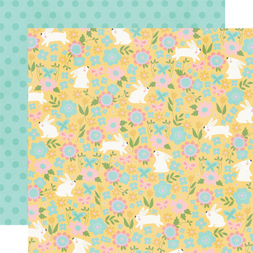 25 Pack Hoppy Easter Double-Sided Cardstock 12"X12"-Hop To It! EST12-21922 - 810112388534