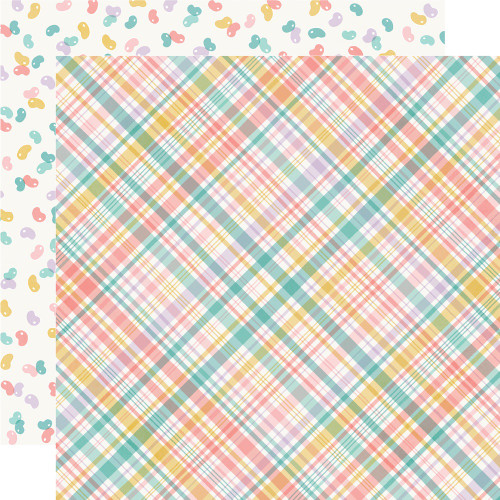 25 Pack Hoppy Easter Double-Sided Cardstock 12"X12"-Hello Peeps EST12-21923 - 810112388541