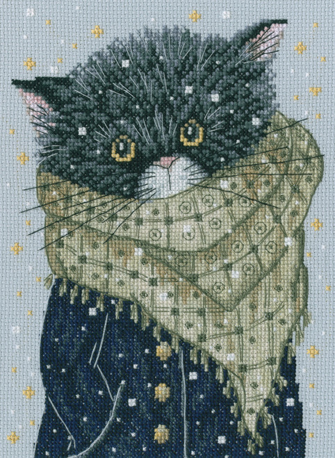 RTO Counted Cross Stitch Kit 6.25"X8.75"-There Were Cats. Looking For You My Fish M916 - 4743348410839