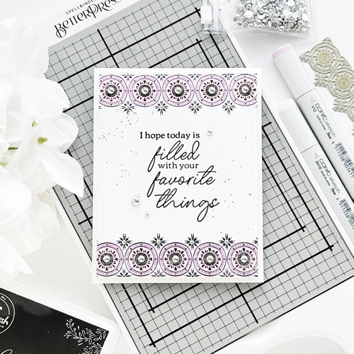 Pinkfresh Studio Die-Medallion Border PF215823