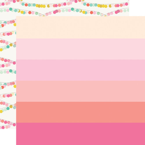 25 Pack True Colors Double-Sided Cardstock 12"X12"-Happy To Report TRC12-21805 - 810112388145