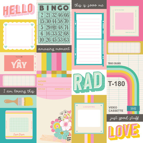 25 Pack True Colors Double-Sided Cardstock 12"X12"-Journal Elements TRC12-21811
