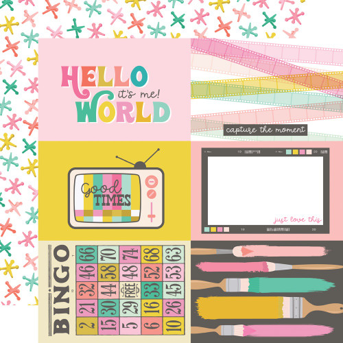 25 Pack True Colors Double-Sided Cardstock 12"X12"-4X6 Elements TRC12-21814 - 810112388237