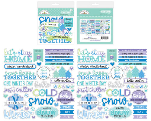 Doodlebug Chit Chat Die-Cuts-Snow Much Fun - DB8371 - 842715083714