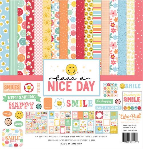 Echo Park Collection Kit 12"X12"-Have A Nice Day - ND361016 - 691835355597