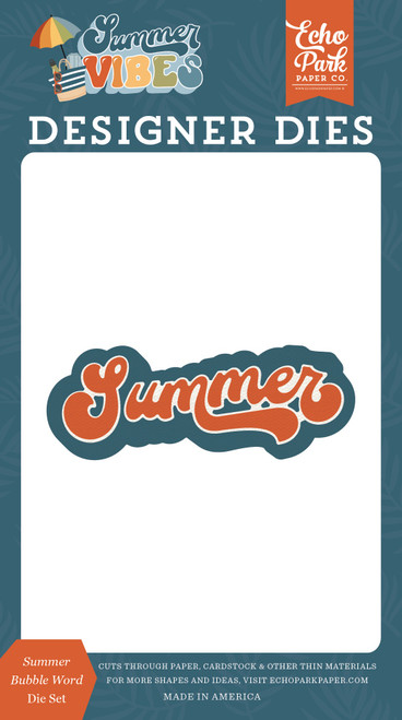 Summer Vibes Dies-Summer Bubble Word SV365042 - 691835394794