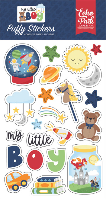 Echo Park Puffy Stickers-My Little Boy - LB357066 - 691835367996