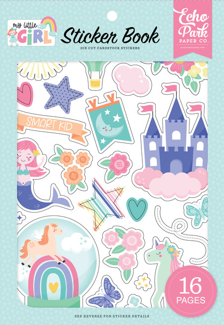 Echo Park Sticker Book-My Little Girl LG358029 - 691835370798