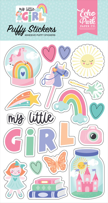 Echo Park Puffy Stickers-My Little Girl - LG358066 - 691835370699 Echo Park Puffy Stickers-My Little Girl - LG358066 - 691835370699