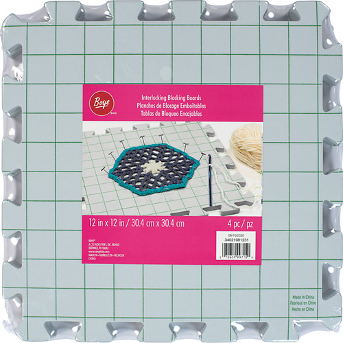 Boye Interlocking Blocking Boards 4/Pkg-12"X12" 21081231 - 070659997150