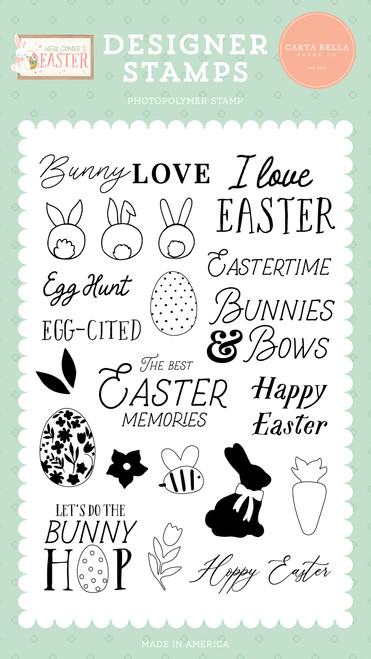 Here Comes Easter Stamps-Bunny Hop CE351045 - 691835365299