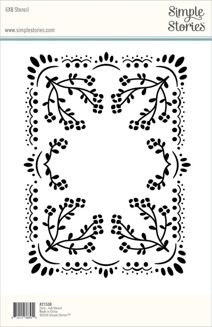 Remember Stencil 6"X8"-Doily - REM21530