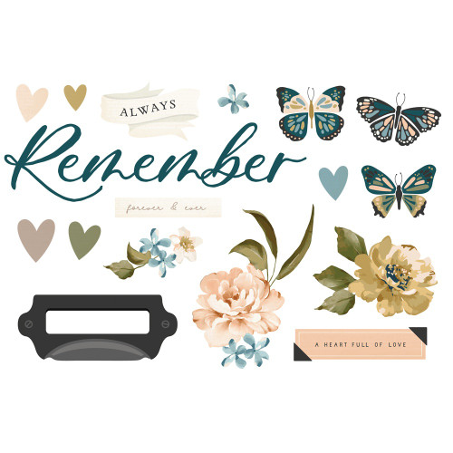 Simple Stories Simple Pages Page Pieces-Remember - REM21531