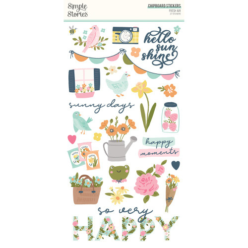 Fresh Air Chipboard Stickers-6"X12" FRA21617 - 810112387957