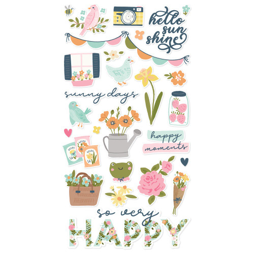 Fresh Air Chipboard Stickers-6"X12" FRA21617