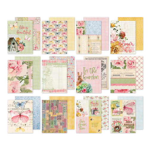 Simple Stories Double-Sided Paper Pad 6"X8" 24/Pkg-Simple Vintage Spring Garden SGD21722