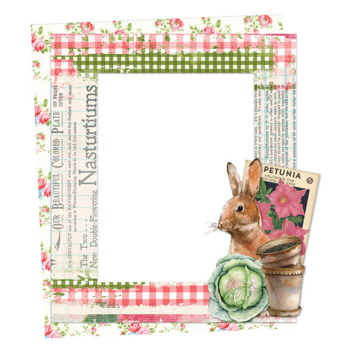 Simple Vintage Spring Garden Chipboard Frames-6/Pkg SGD21729