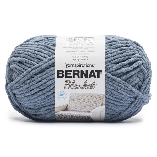 2 Pack Bernat Blanket Big Ball Yarn-Storm Blue 161110B-10992 - 057355508149