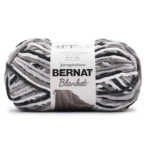 2 Pack - Bernat Blanket Big Ball Yarn-Gray Storm - 161110-10959 - 057355470033