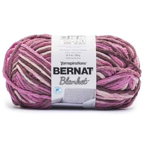 2 Pack Bernat Blanket Big Ball Yarn-Raspberry Swirl 161110-11043 - 057355531468