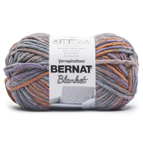 2 Pack Bernat Blanket Big Ball Yarn-Purple Rust 161110-11036 - 057355530478