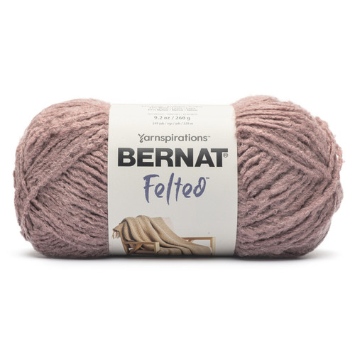 3 Pack - Bernat Felted Yarn-Rose Ash - 161180-80008 - 057355531659