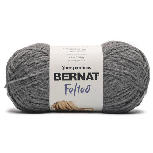 3 Pack Bernat Felted Yarn-Metal 161180-80004 - 057355531611