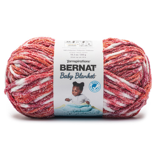 2 Pack Bernat Baby Blanket Big Ball Yarn-Red Ribbon 161104-04926 - 057355539006