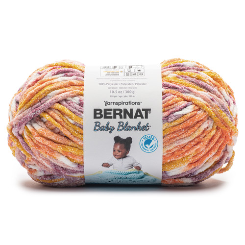 2 Pack Bernat Baby Blanket Big Ball Yarn-Sunset 161104-04927 - 057355539013