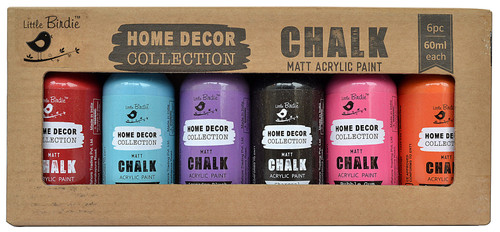 2 Pack - Little Birdie Chalk Matte Acrylic Paint 60ml 6/Pkg-Vibrant - CR81547 - 8903236637762