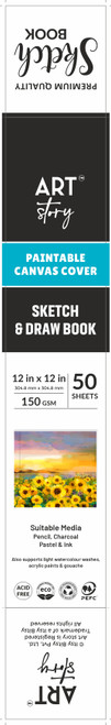 3 Pack Little Birdie Customizable Canvas Cover Sketch And Draw Book-12"X12" CR91104